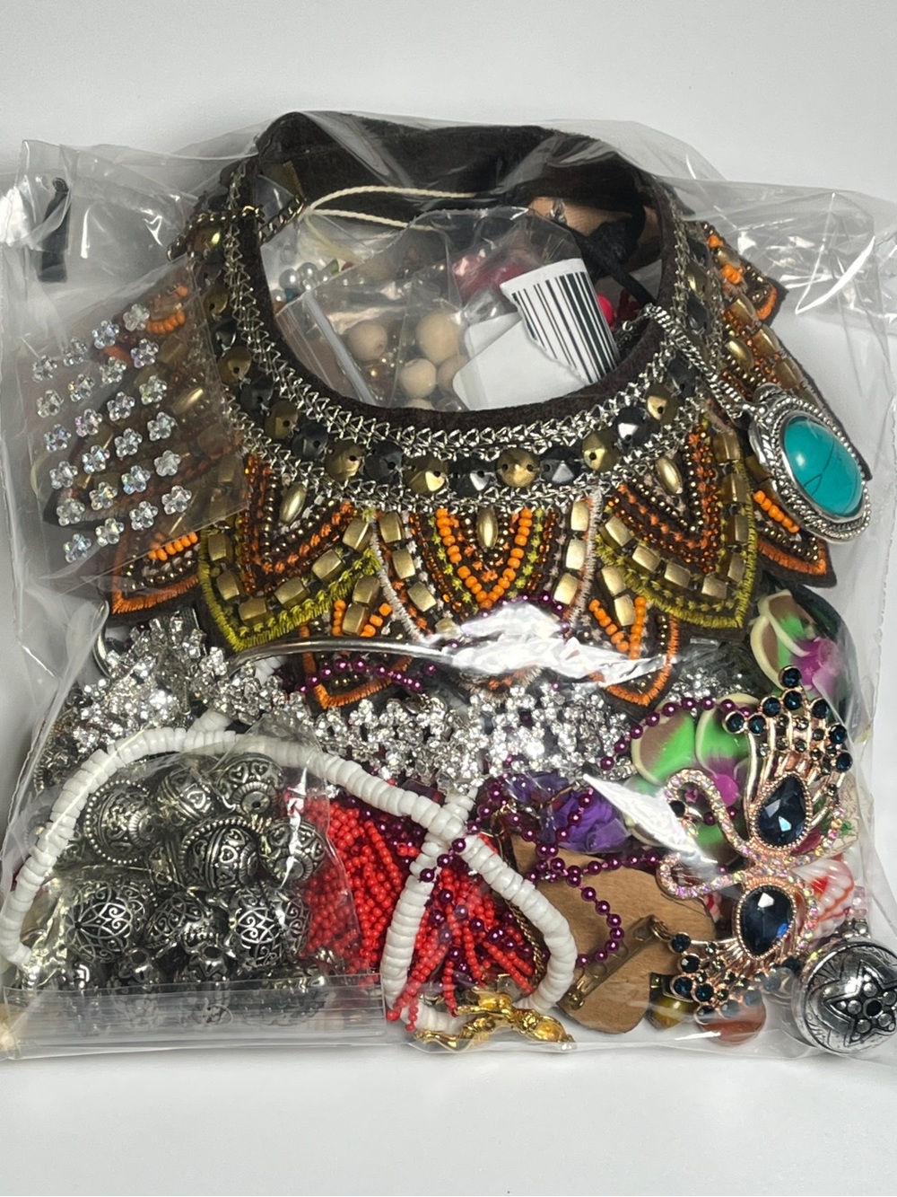 VTG - Now Repurpose Jewelry Beads Rhinestone Harvest DIY Lot Craft Box 1 Lb 12oz
